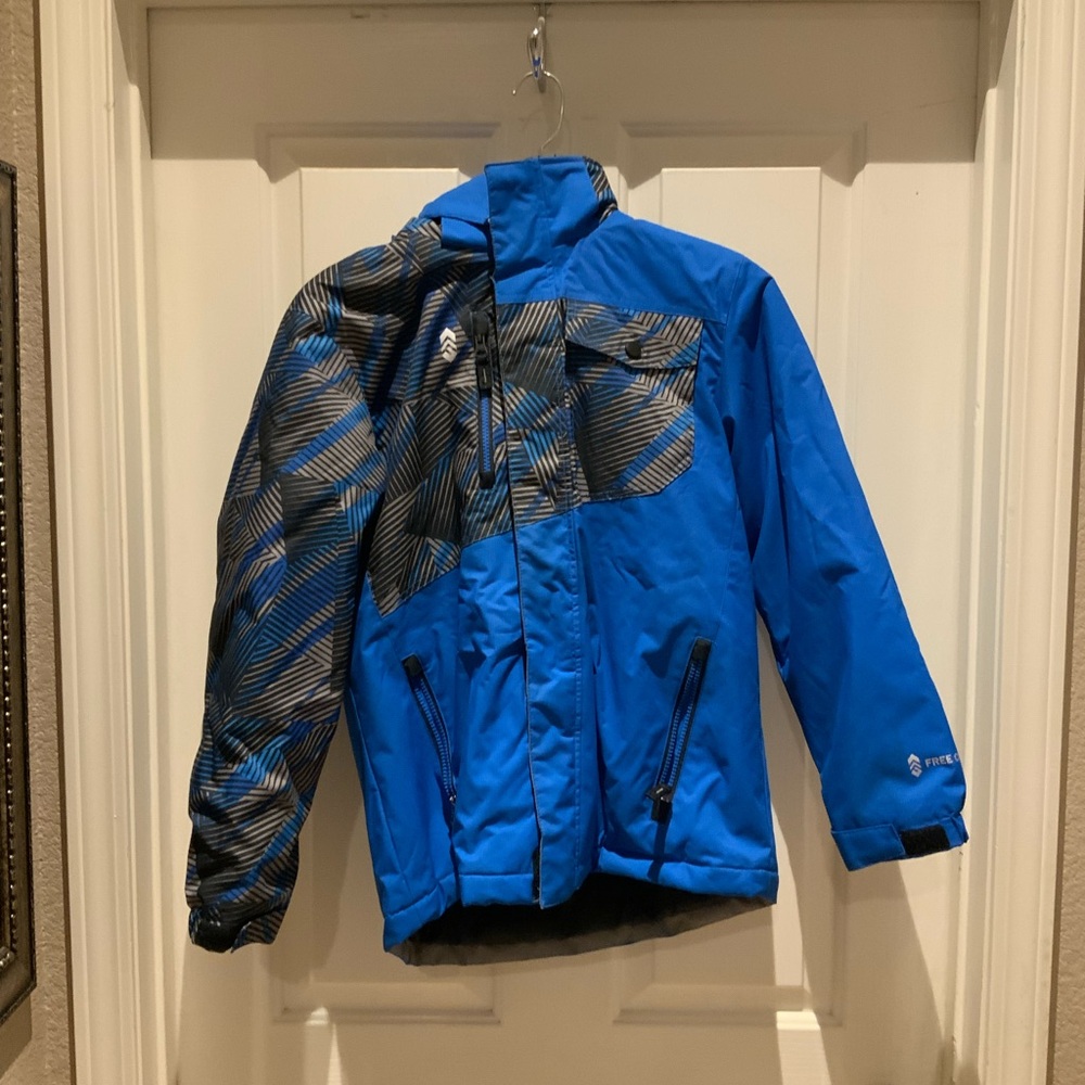 Free Country Blue Kids cold winter snow jacket